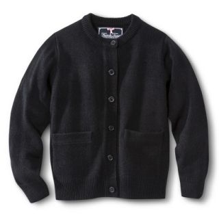 French Toast Girls School Uniform Knit Cardigan Sweater   Black 16