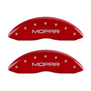 MGP Caliper Covers 32008SMOPRD   Set of 4 caliper covers, Mopar/Mopar Engraving, Red powder coat finish, silver characters. Automotive