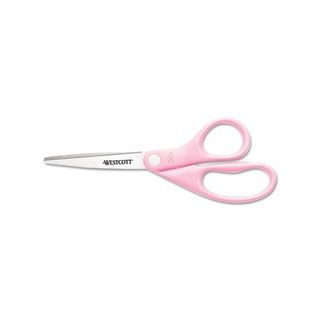 Westcott Pink Ribbon Stainless Steel 8 inch Scissors With Bca Pin