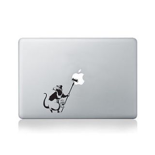 banksy rat painter decal for macbook by vinyl revolution