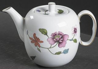 Royal Worcester Astley (Oven To Table) Teapot & Lid, Fine China Dinnerware   Ove