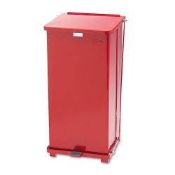 Rubbermaid Defenders 24 gallon Biohazard Steel Step Garbage Can Red Size 15+ Gallons