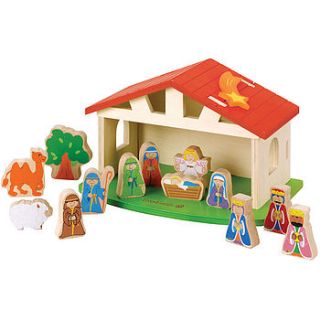 christmas nativity set by knot toys
