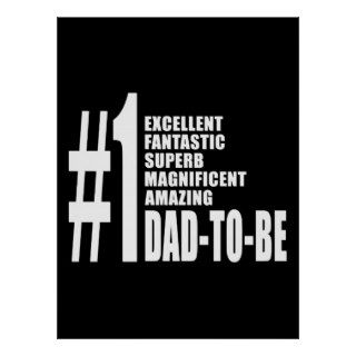 Cool Gifts for Future Dads  Number One Dad to Be Print