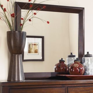 Signature Design By Ashley Holloway Bedroom Mirror Medium Brown Finish
