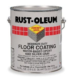 Rust Oleum 408 Silver Gray Water Based Epoxy Gallon 6082   House Paint  