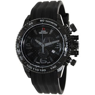 Swiss Precimax Men's 'Forge Pro Sport' Black Strap Black Dial Swiss Chronograph Watch Swiss Precimax Men's More Brands Watches