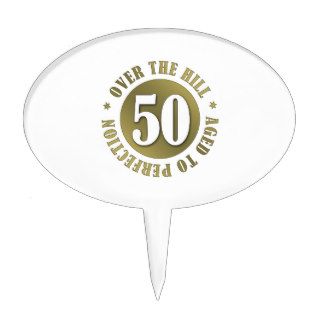 50th Birthday Over The Hill Cake Topper