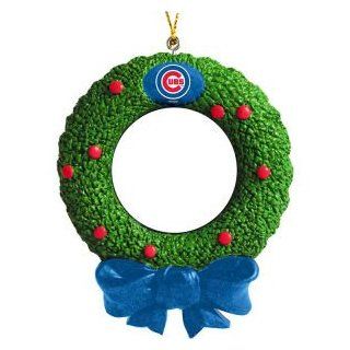 Chicago Cubs Wreath Frame Ornament  Sports Fan Hanging Ornaments  Sports & Outdoors