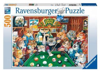 Pool Hall Cats Jigsaw Puzzle, 500 Piece Toys & Games