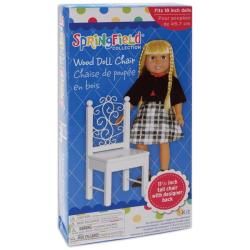 Fibre Craft Springfield White Wood Doll Chair