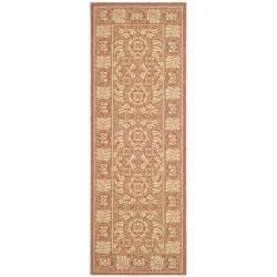 Indoor/ Outdoor Rust/ Sand Polypropylene Runner (2 4 X 6 7)