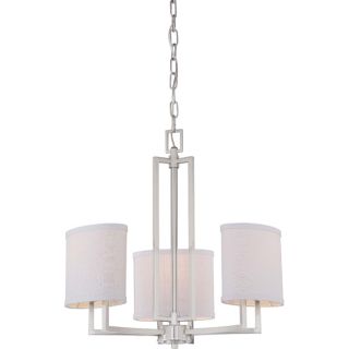 Gemini Brushed Nickel 3 light Chandelier