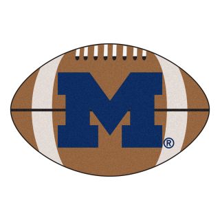 University Of Michigan Football shaped Rug