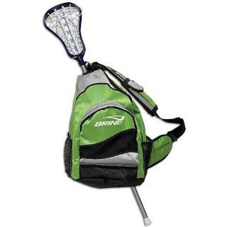 Brine Lacrosse Slingpack (21 x 14 x 2 Inch, Green)  Lacrosse Equipment  Sports & Outdoors