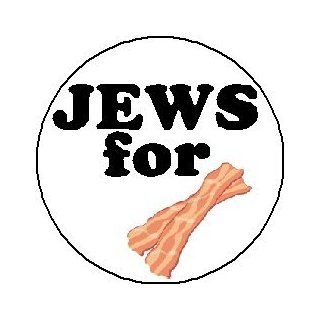JEWS FOR BACON 1.25" Pinback Button Badge / Pin ~ Jewish Funny Humor 