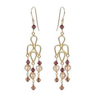 mirage chandelier earrings topaz gold by yarwood white