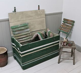 painted pine storage chest by distressed but not forsaken