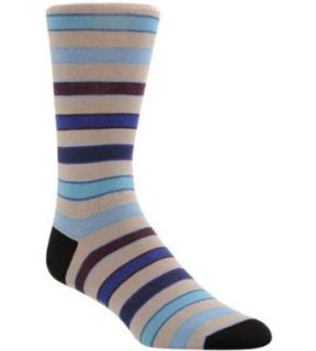 Bugatchi Uomo Men's Socks Fashion Stripes Crew Platinum 1pair at  Mens Clothing store Casual Socks