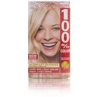 Garnier 100% Color Vitamin Enriched Gel Crme, XL 4 Extreme Ash Blonde  Chemical Hair Dyes  Beauty
