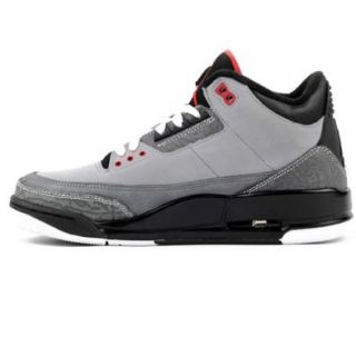 Air Jordan 3 Retro GS (Stealth/Varsity Red Lt Graphite Blk) Size 6Y Basketball Shoes Shoes