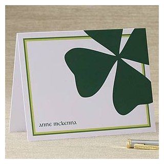 Personalized Irish Shamrock Note Cards & Envelopes Health & Personal Care
