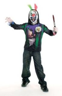 Morris Costumes Gruesome Giggles Child 12 14 Hoodie Half Mask Clothing