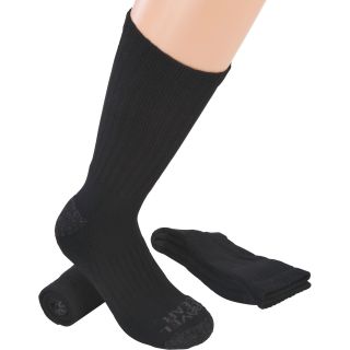 Gravel Gear Cushioned Steel Toe Socks — Black, Two Pair