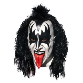 Adult KISS Demon Deluxe Latex Full Mask With Hai