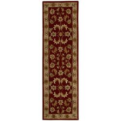 Nourison Hand tufted Caspian Red Wool Rug (23 X 76)
