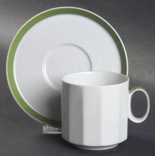 Rosenthal   Continental Sunion Flat Cup & Saucer Set, Fine China Dinnerware   Po