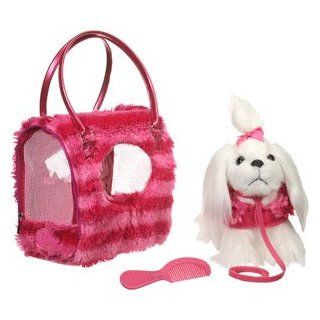 Pucci Pups Maltese with Accessories in Trendy Carrier Toys & Games