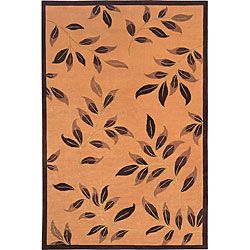 Hand knotted Serenity Wool And Silk Area Rug (6 X 9)