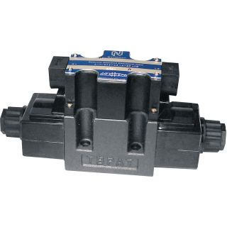 Northman Fluid Power Hydraulic Directional Control Valve – 26.4 GPM, 4500 PSI, 3-Position, Double Solenoid, Closed Center Spool, 120 Volt AC Solenoids, Model# SWH-G03-C2-A120-10  Power Solenoid