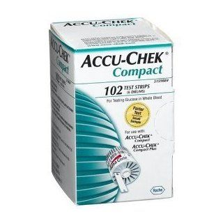 Accu Chek Compact Diabetic Test Strips 400 Count Plus 200 Generic Lancets Health & Personal Care