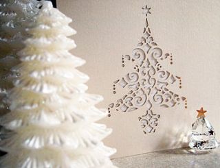 laser cut christmas cards by intricate home