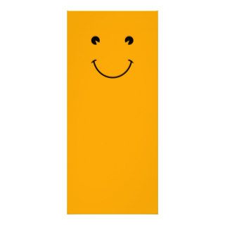 Orange Smiley Face Rack Card Template