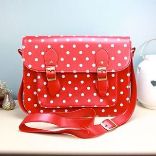 spotty satchel by lisa angel homeware and gifts