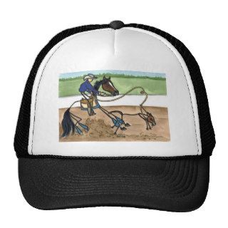 STICK HORSE calf roping Mesh Hat