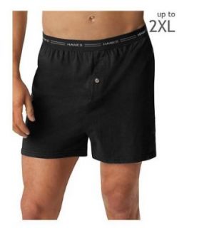 Hanes Men's Knit Boxer With Comfort Flex Waistband 5 Pack # 548BX5 at  Mens Clothing store Boxer Shorts