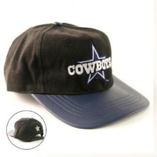 Dallas Cowboys 2 Material Cotton Baseball Cap with Vinyl Bill  Sports Fan Baseball Caps  Clothing