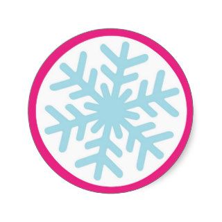 Sweet Snowflake Winter Stickers Envelope Seals