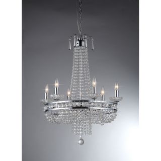 Crystal Chrome Finish Pendant Lamp