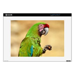 Military macaw perched decal for 15" laptop
