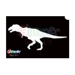 Glimmer Body Art Glitter Tattoo Stencils   T Rex (5/pack) Toys & Games