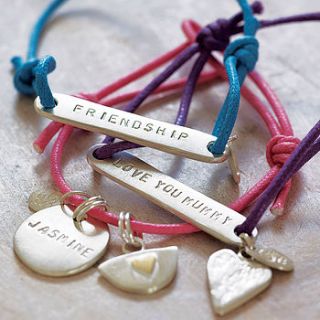 personalised friendship bracelet by chambers & beau