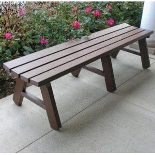 Ashland Portable Backless Bench  Outdoor Benches  Patio, Lawn & Garden