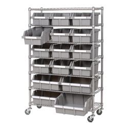 Seville 7 shelf Commercial Bin Rack Storage System