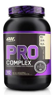 Optimum Nutrition   Pro Complex Isolate & Hydrolyzed Proteins Creamy Vanilla   1.65 lb.