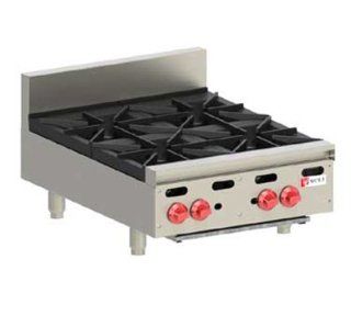 Wolf Range AHP424LP Achiever Hotplate, Countertop, 24 in, 4 Burners, LP, Each Kitchen & Dining